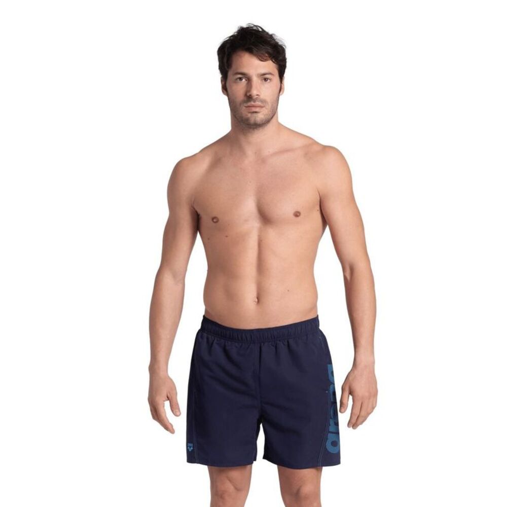 Arena Mens Fundamental Swimming Trunks / Navy/Turquoise